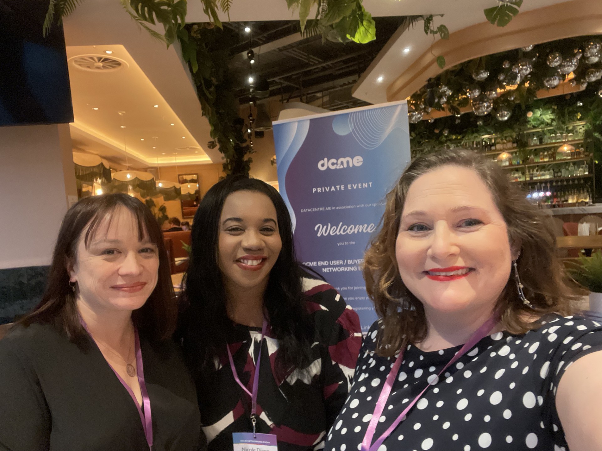Sponsors Drinks Feb 2026 Nicola, Ruth & Caroline (L-R) at our Christmas Charity Party 2018